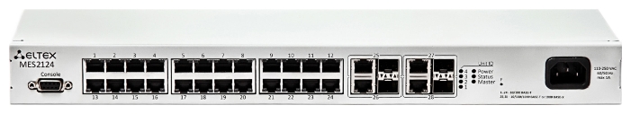 

Коммутатор Eltex MES2124P, 24-Port 10/100/1000Mbps (PoE/PoE+), 4x 10/100/1000BASE-T/1000BASE-X (SFP), L2 Management Switch (питание AC 220V) б/у, после ремонта (компонентный ремонт, перепрошивка ПО), следы эксплуатации/установки, без комплекта, MES2124P