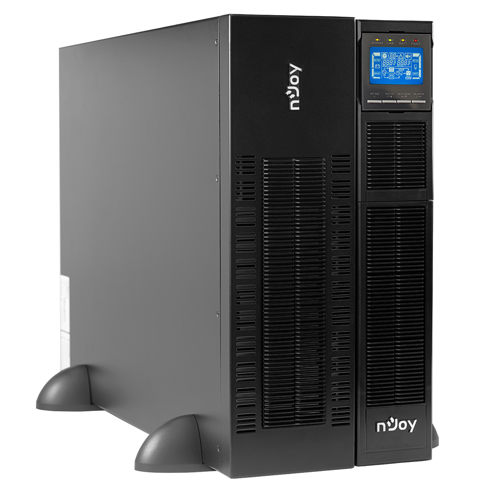 ИБП nJoy Balder 6000 On-line, 6000 В·А, 6 кВт, клеммная колодка, розеток - 1, USB, черный (PWUP-OL06KBA-AZ01B) (без аккумуляторов)