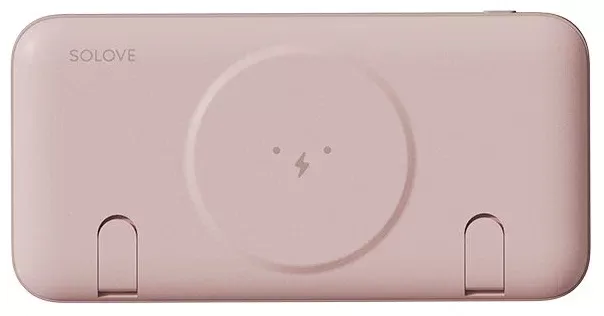 

Портативный аккумулятор (Powerbank) Xiaomi Solove W10, 10000mAh, 2xUSB, 3A, Type-C, QC, QI, бежевый,розовый (W10 Pink RUS), Solove W10