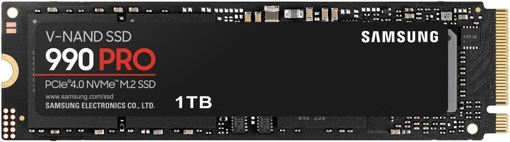 Твердотельный накопитель (SSD) Samsung 1Tb 990 Pro, 2280, M.2, NVMe (MZ-V9P1T0BW) Retail - фото 1