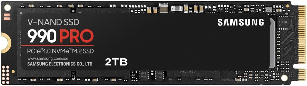 Твердотельный накопитель (SSD) Samsung 2Tb 990 Pro, 2280, M.2, NVMe (MZ-V9P2T0BW) Retail - фото 1