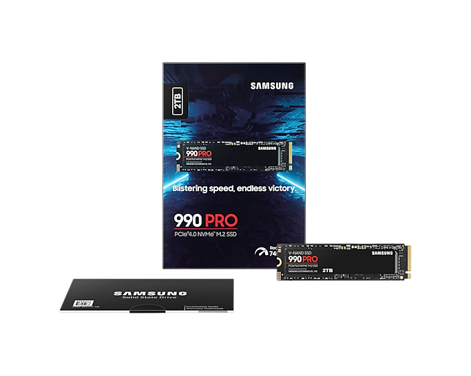 SSD Samsung 990 Pro 2Tb M.2 2280 PCIe 4.0 x4 (MZ-V9P2T0BW