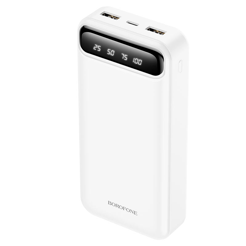 

Портативный аккумулятор (Powerbank) Borofone BJ14, 10000 мА·ч, 2xUSB, 2А, QC, белый (6931474750327), BJ14