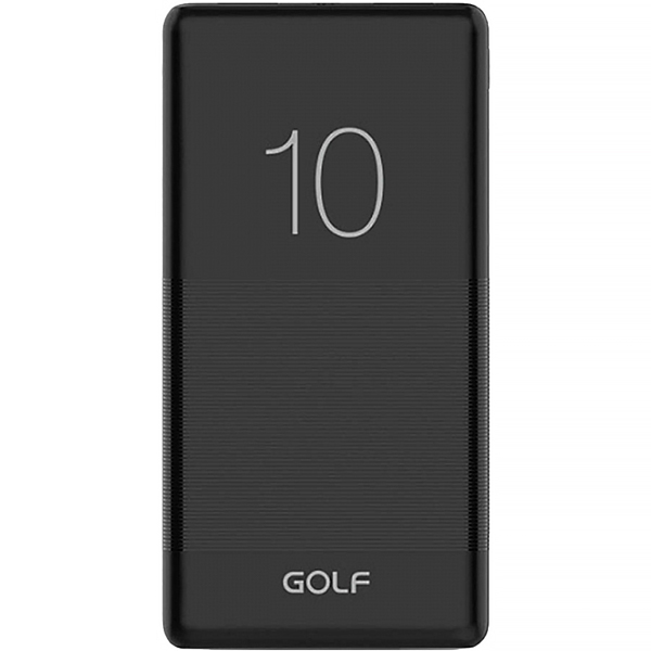 

Портативный аккумулятор (Powerbank) Red Line GOLF G80, 10000mAh, 2xUSB, 2.1A, Type-C, черный (УТ000033298), GOLF G80
