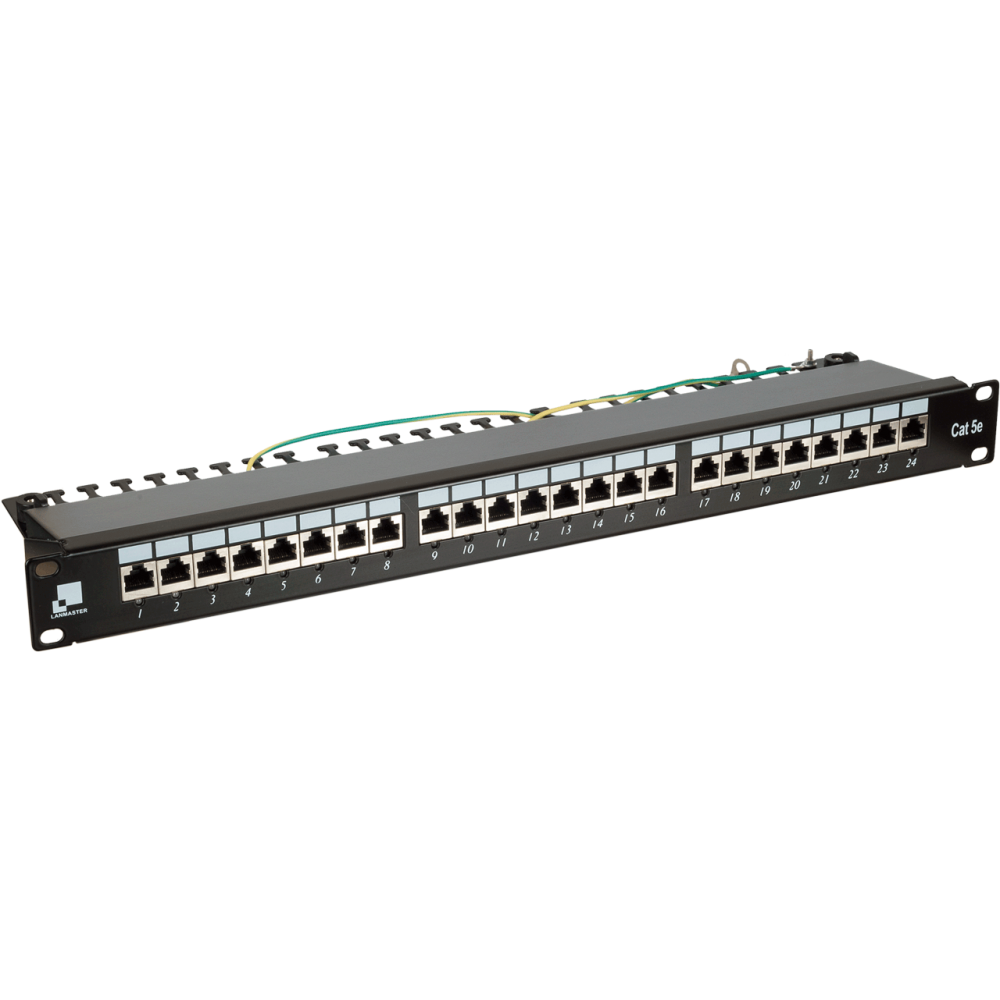 

Патч-панель в шкаф 19" 1U, порты: 24 x RJ-45 кат. 5e, органайзер, черный, LAN-PPi24S5E, LANMASTER (LAN-PPi24S5E), LAN-PPi24S5E