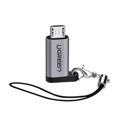 

Переходник (адаптер) Micro USB(Bm)-USB Type-C(F), серый, UGREEN US282 (50590), US282