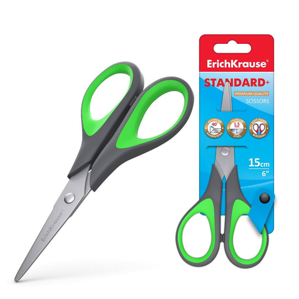 

Ножницы Erich Krause EK Standard+ 15 см (35098)