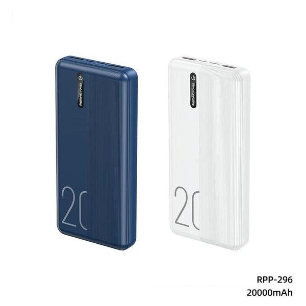 

Портативный аккумулятор (Powerbank) Remax Landon RPP-296, 20000mAh, 2xUSB, 2.1A, QC, белый (6954851211532), Landon RPP-296
