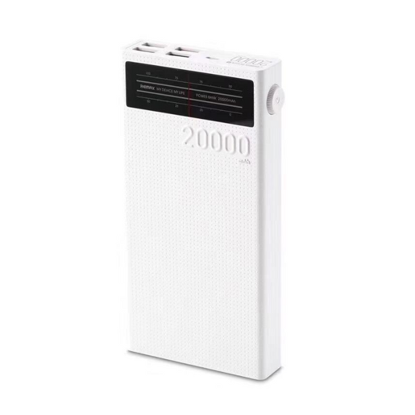 

Портативный аккумулятор (Powerbank) Remax Lesu RPP-102, 20000mAh, 4xUSB, 2A, QC, белый (6954851205166), Lesu RPP-102