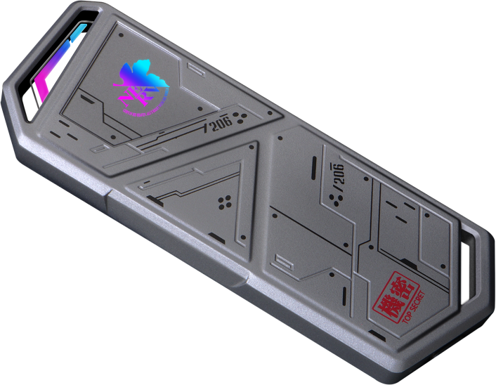 Внешний бокс ASUS ROG Strix Arion EVA Edition, 1xM.2, серебристый