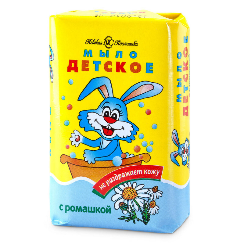 

Мыло туалетное Невская Косметика ромашка 90г, ромашка