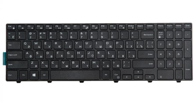

Клавиатура для ноутбука Dell Inspiron 15-3000, 15-5000, 17-5000, Inspiron 3541, 3542, 3543, 3551, 3558, 5542, 5545, 5547, 5758, 5748, 3567, 3878, 17-5755, Vostro 3546, черный, -