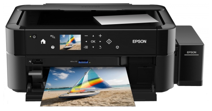 

МФУ струйный Epson L850, A4, цветной, 37стр/мин (A4 ч/б), 38стр/мин (A4 цв.), 5760x1440dpi, СНПЧ, черный (C11CE31402/C11CE31404), L850