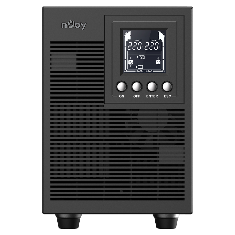 ИБП nJoy Echo Pro 2000 Schuko On-line, 2000 В·А, 1.6 кВт, EURO, розеток - 4, USB, черный (UPOL-OL200EP-CG01B)