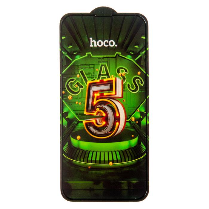 

Защитное стекло Hoco для экрана смартфона Apple iP14 Pro, FullScreen, защита динамика, черная рамка, 5D (900377)