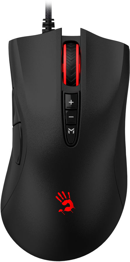 

Мышь проводная A4Tech ES5, 3200dpi, оптическая светодиодная, USB, черный (ES5), ES5