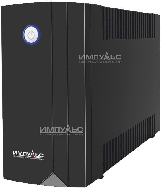

ИБП Импульс ЮНИОР 1000, 1000 В·А, 600 Вт, EURO, розеток - 3, USB, черный (JN10205), 1000