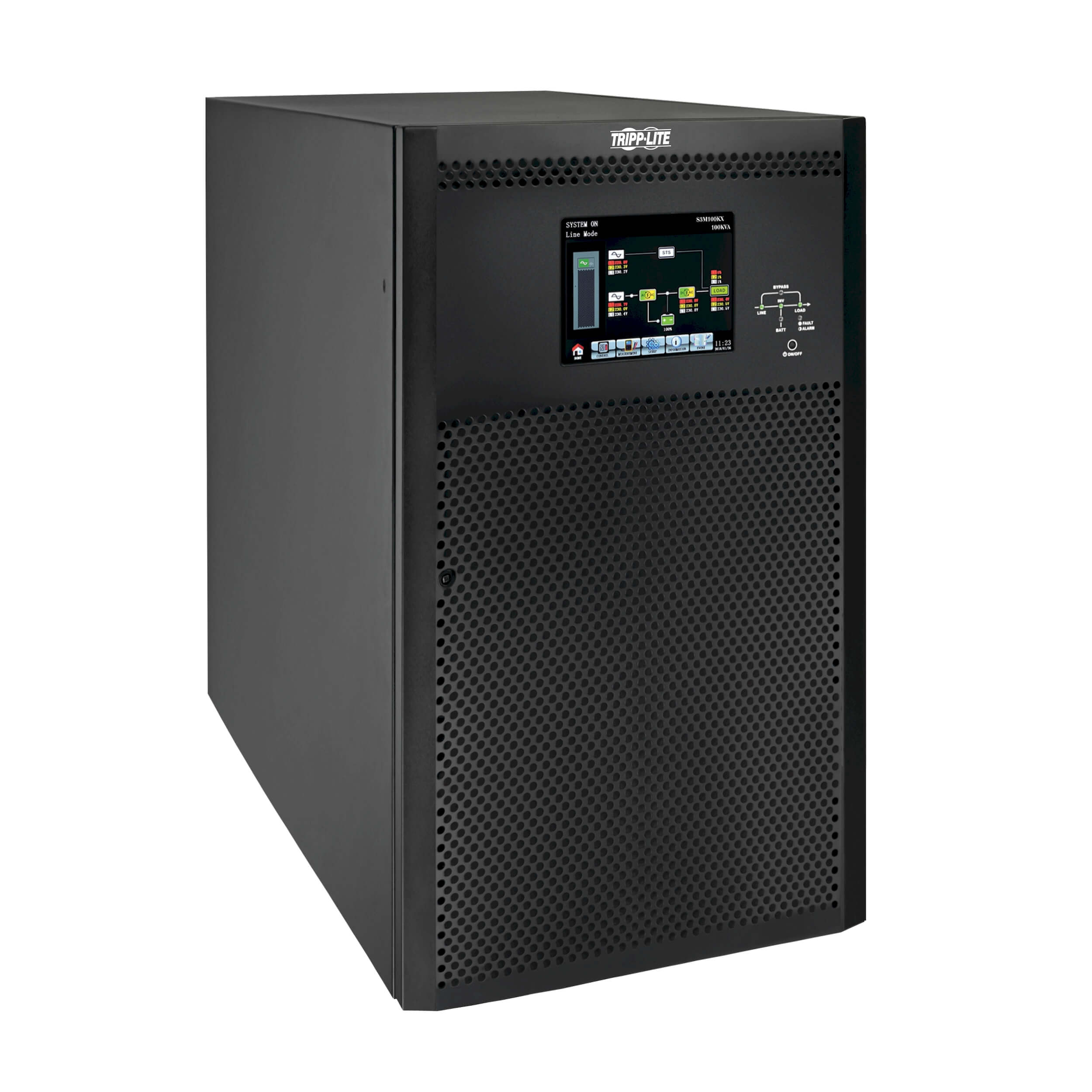 ИБП Tripp Lite SmartOnline S3MX Series 3-Phase, 100000VA, 90000W, клеммная колодка, розеток - 1, USB, черный (S3M100KX DOOR)