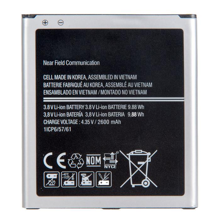 

Аккумулятор SM-J250F/EB-BG530BBE для Samsung Galaxy J2 , 4.35V, 2600mAh (704197), SM-J250F