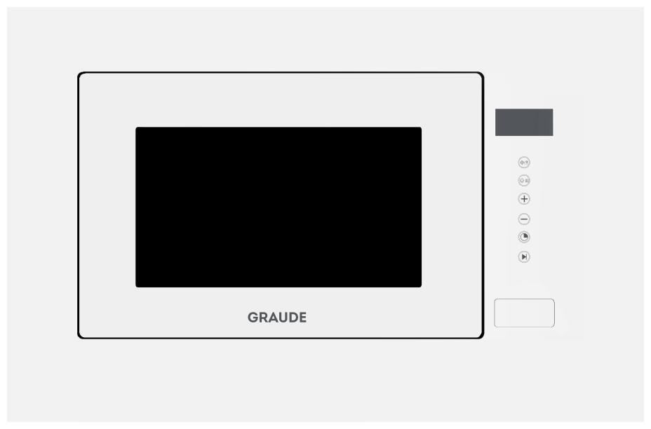 

Микроволновая печь встраиваемая Graude MWG 38.1 W 20л, 700Вт, гриль, черный (MWG 38.1 W), MWG 38.1 W