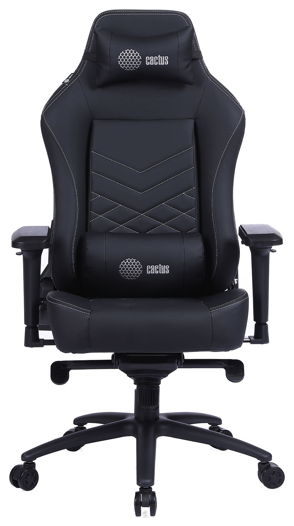 Кресло игровое Cactus, черный (CS-CHR-0112BL-M)