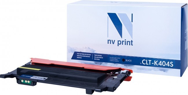 Картридж лазерный NV Print NV-CLT-K404SBk, черный, 1500 страниц, совместимый, для Samsung SL-C430/C430W/C480/C480W/C480FW, отказ от покупки, полный комплект, вскрытая упаковка