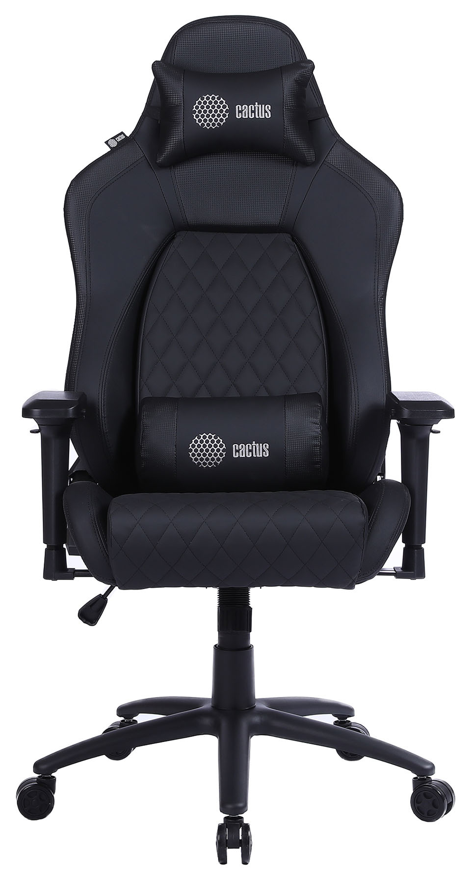 Кресло игровое Cactus, черный (CS-CHR-130-M)
