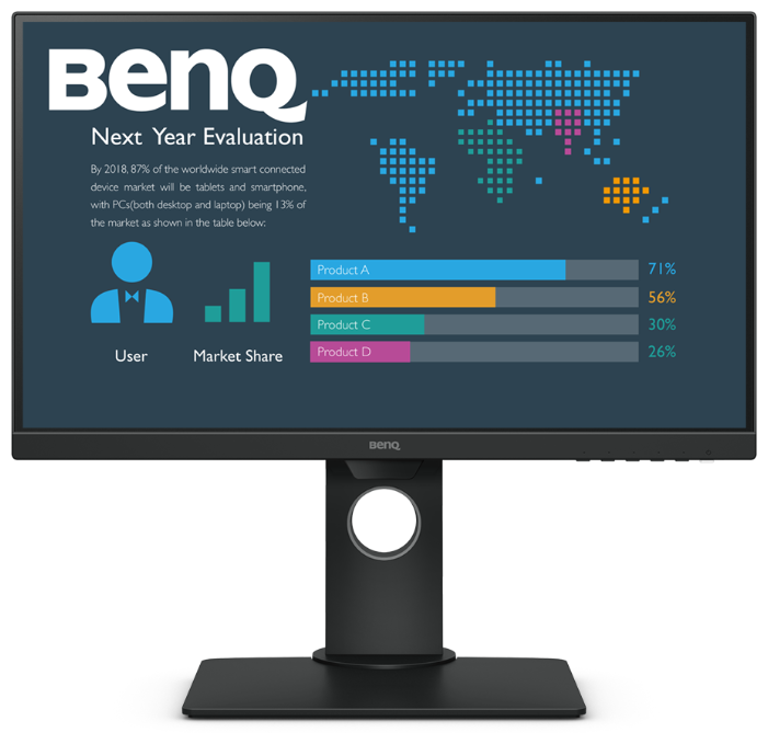 

Монитор 23.8" BenQ BL2480T IPS, 1920x1080 (16:9), 250кд/м2, 5мс, 178°/178°, VGA, HDMI, DisplayPort, черный (9H.LHFLA.TBE), BL2480T