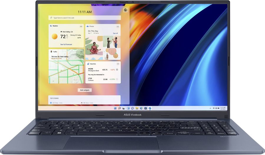 

Ноутбук ASUS VivoBook 15 M1503Q 15.6" OLED 2880x1620, AMD Ryzen 7 5800H 3.2 ГГц, 16Gb RAM, 512Gb SSD, без OC, синий (90NB0Y91-M007R0), M1503Q