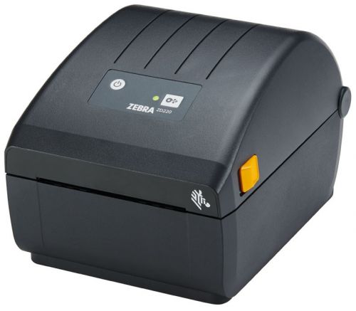 Принтер этикеток Zebra DT ZD220, прямая термопечать, 203dpi, 104мм, USB (ZD22042-D0EG00EZ) б/у, после ремонта, следы эксплуатации, комплект: упаковка, 2 кабеля питания, дата кабель, мануал