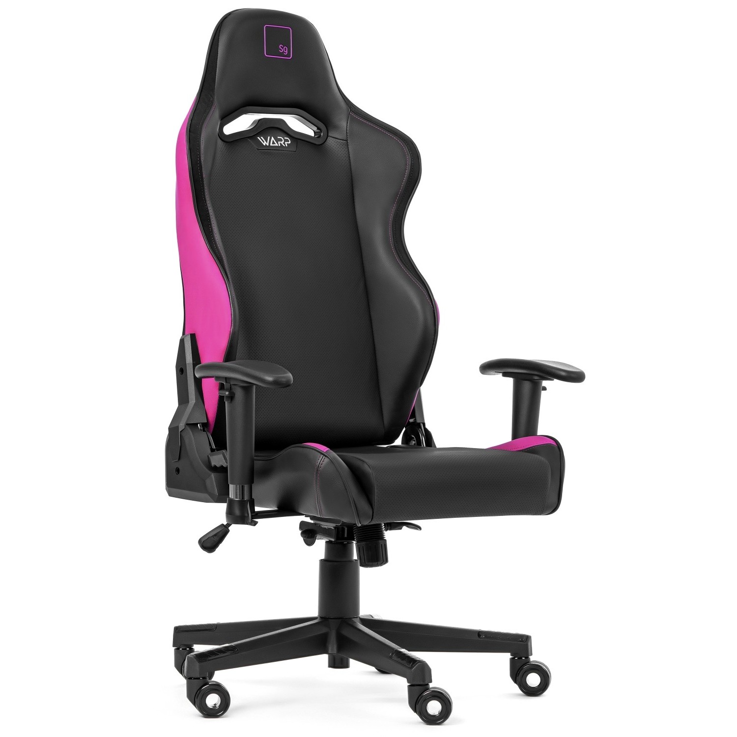 Кресло игровое WARP Sg, черный/розовый (SG-BPK) (Плохая упаковка)