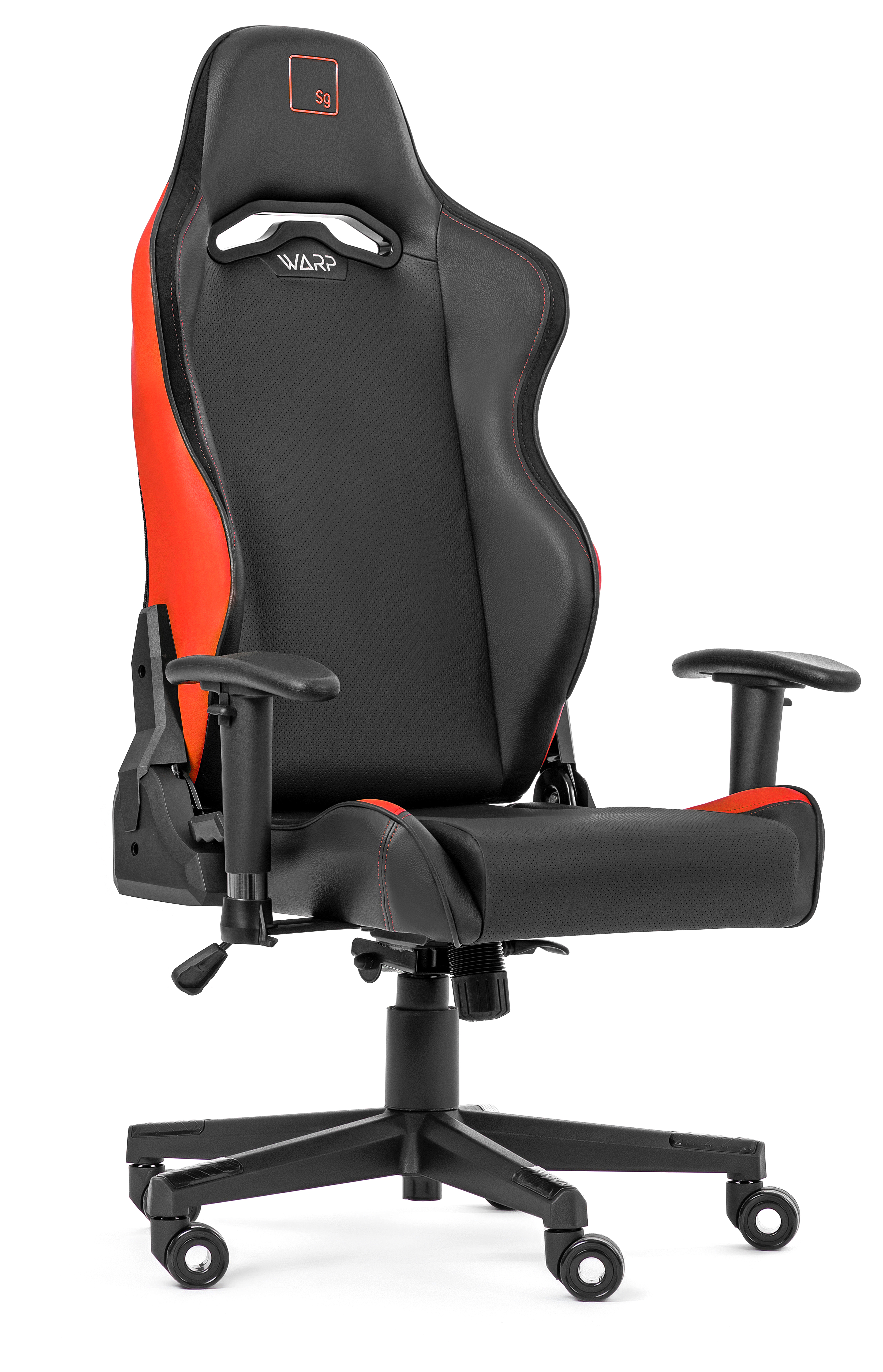 Кресло игровое WARP Sg, черный/красный (SG-BRD) (Плохая упаковка)