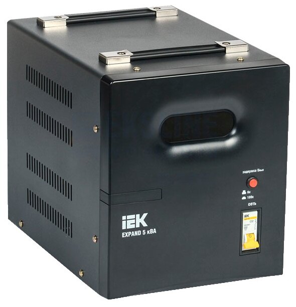 

Стабилизатор напряжения IEK EXPAND, 5000VA, клеммная колодка, черный (IVS21-1-005-11), EXPAND