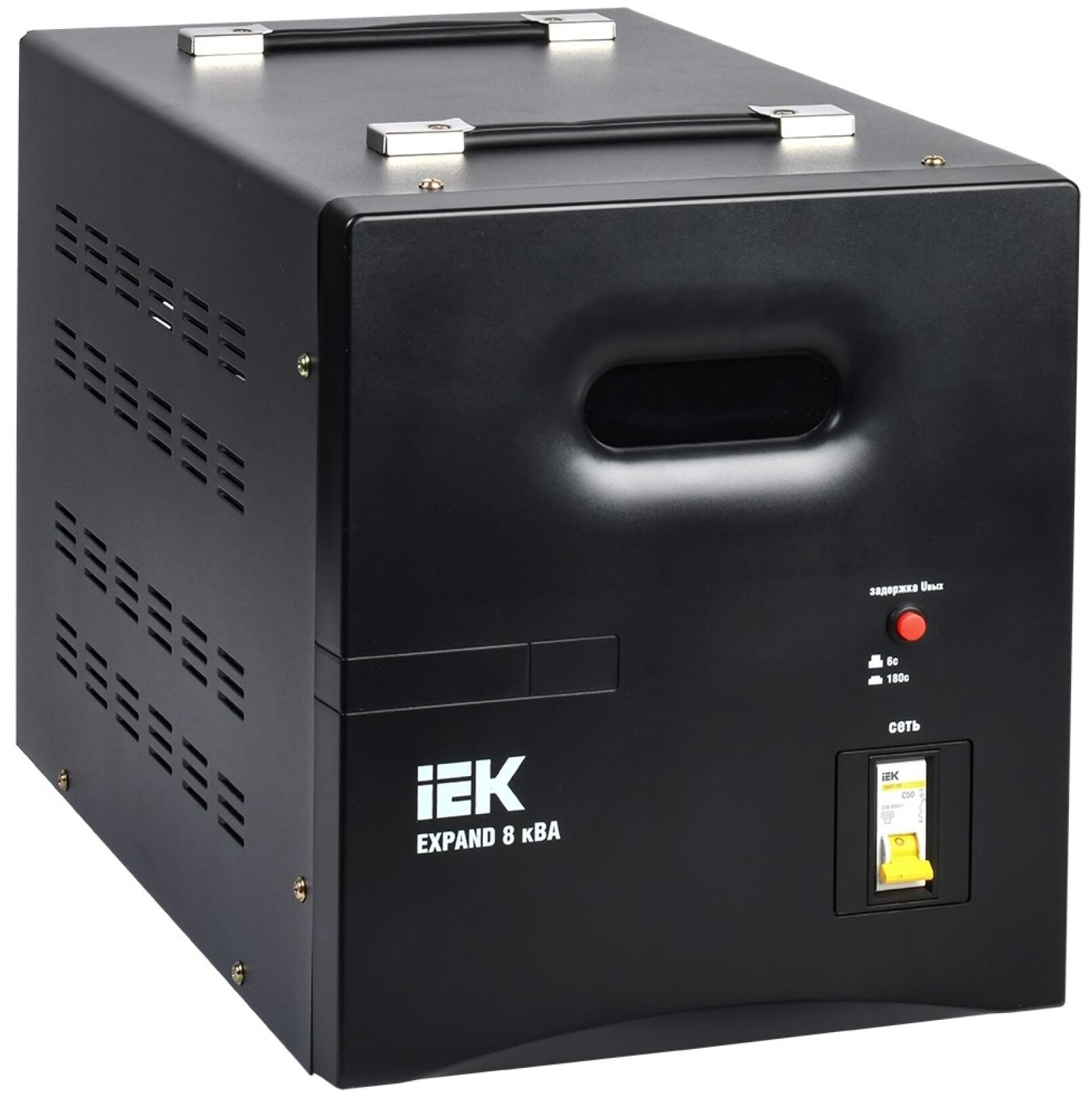

Стабилизатор напряжения IEK EXPAND, 8000 VA, клеммная колодка, черный (IVS21-1-008-11), EXPAND