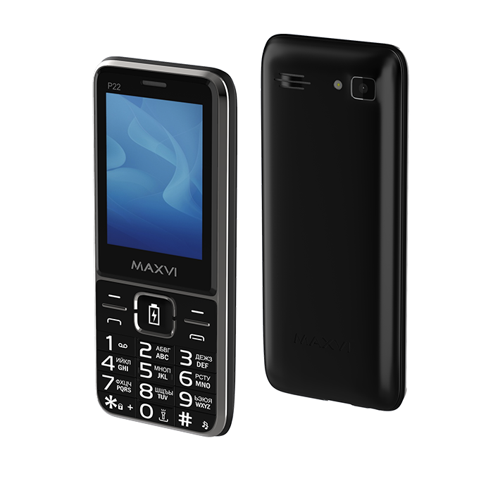 

Мобильный телефон MAXVI P22, 2.4" 320x240 QVGA, Spreadtrum SC6531D, 32Mb RAM, 32Mb, BT, 1xCam, 2-Sim, 2500 мА·ч, micro-USB, черный (P22 black), P22