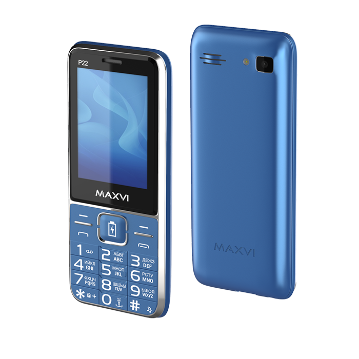 

Мобильный телефон MAXVI P22, 2.4" 320x240 QVGA, Spreadtrum SC6531D, 32Mb RAM, 32Mb, BT, 1xCam, 2-Sim, 2500 мА·ч, micro-USB, синий (P22 marengo), P22