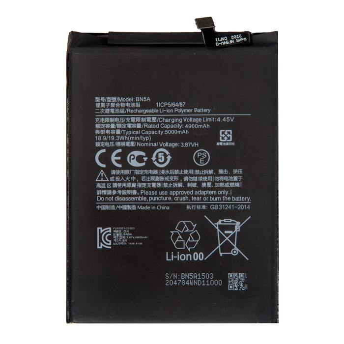 

Аккумулятор для Xiaomi Note 10T, 3.87V, 5000mAh (887203), 0
