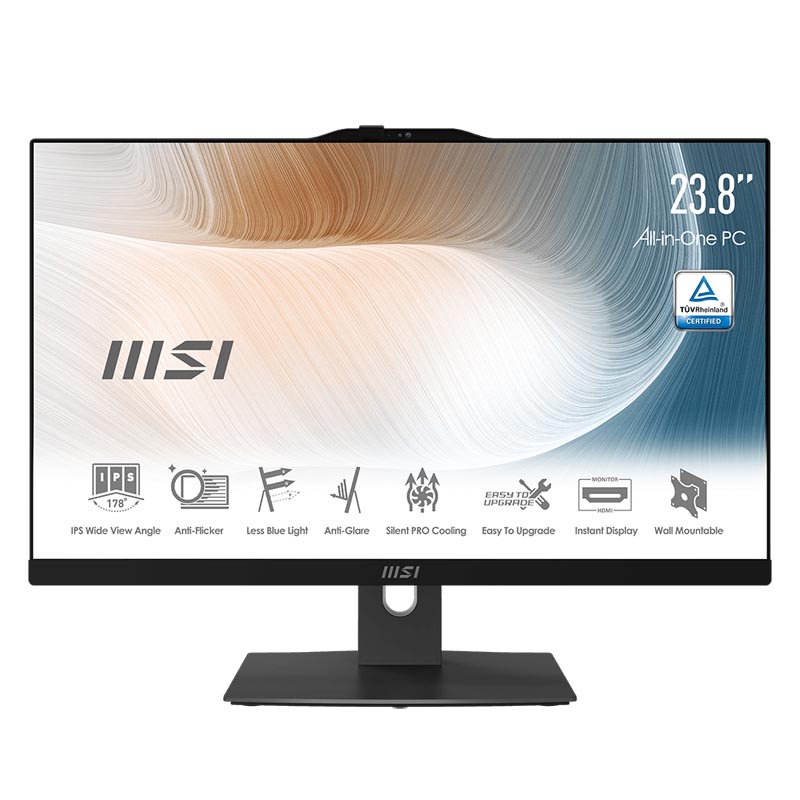 

Моноблок MSI Modern AM242 12M-091XRU 23.8" 1920x1080, Intel Core i5-1240P 1.7GHz, 8Gb RAM, 512Gb SSD, WiFi, BT, Cam, без OS, черный, клавиатура, мышь (9S6-AE0711-203), 12M-091XRU