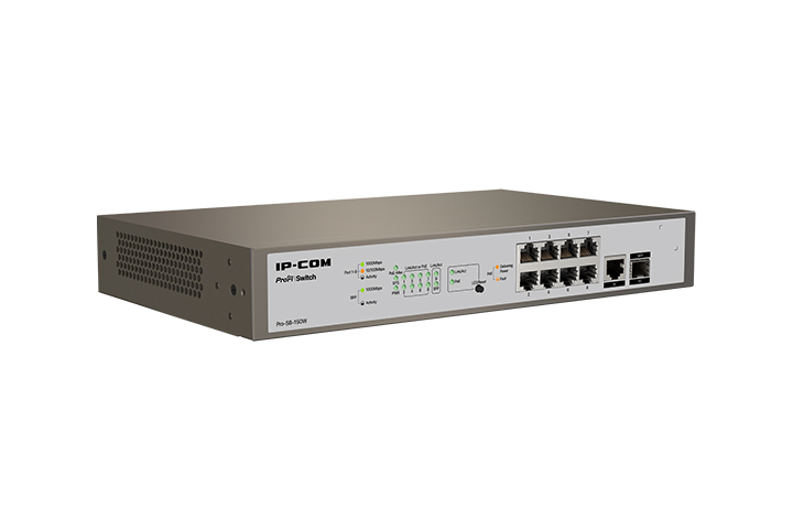 

Коммутатор IP-COM PRO-S8-150W, управляемый, кол-во портов: 9x1 Гбит/с, кол-во SFP/uplink: SFP 1x1 Гбит/с, PoE: 8x30Вт (макс. 130Вт) (PRO-S8-150W), PRO-S8-150W