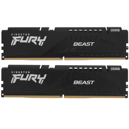 

Комплект памяти DDR5 DIMM 64Gb (2x32Gb), 5200MHz, CL40, 1.25 В, Kingston, FURY Beast Black (KF552C40BBK2-64) Retail, KF552C40BBK2-64