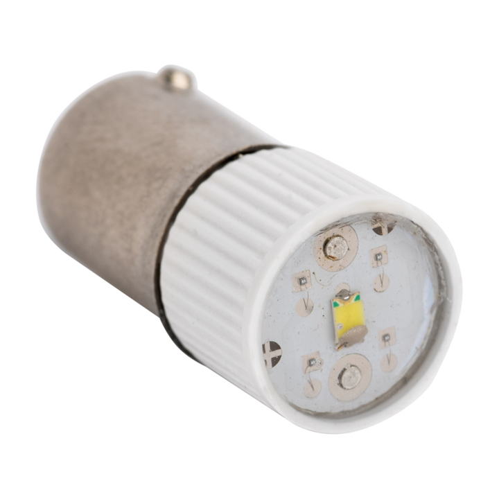

Лампа индикаторная белый 22 мм 230 В AC, EKF BA9SA / W-220V (la-ens-w-220), BA9SA / W-220V