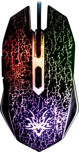 

Мышь проводная Qumo BlackOut M03, 3200dpi, оптическая светодиодная, USB, черный (21347), BlackOut M03