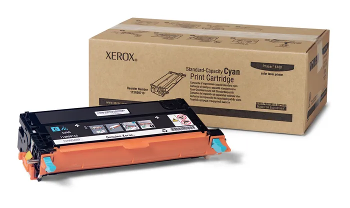 

Картридж лазерный Xerox 113R00719, голубой, 2000 страниц, оригинальный для Xerox Phaser 6180, 6180MFP