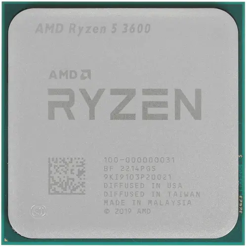 

Процессор AMD Ryzen 5-3600 Matisse, 6C/12T, 3600MHz 32Mb TDP-65 Вт SocketAM4 BOX (без кулера) (100-100000031AWOF), 3600