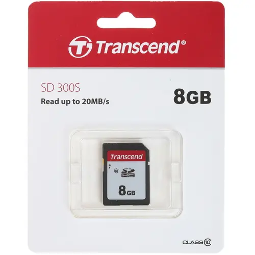 Карта памяти 8Gb SDHC Transcend 300S Class 10 TS8GSDC300S 99000₽