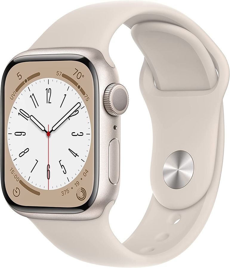 

Смарт-часы APPLE Watch Series 8 А2770, 41мм, 1.6" OLED LTPO, сияющая звезда (MNU93LL/A), Watch Series 8 А2770, 41мм