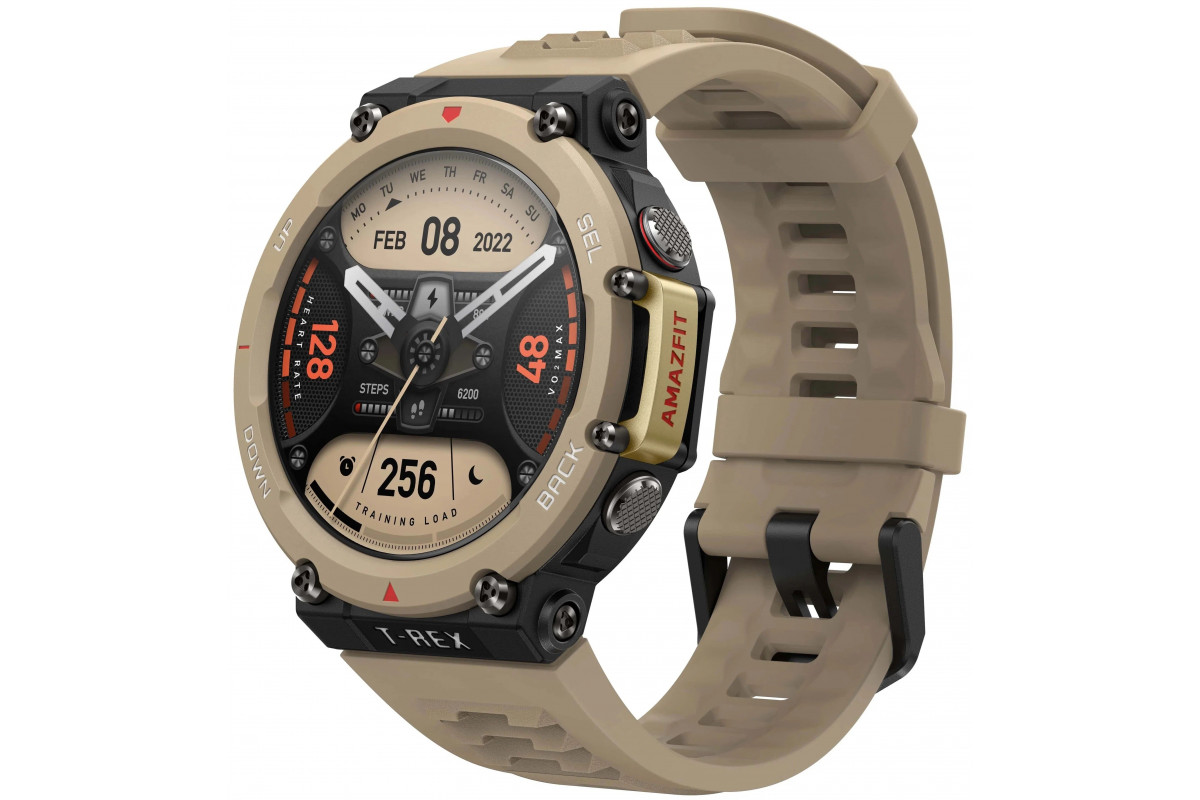 

Смарт-часы Amazfit T-REX 2, 1.39" AMOLED, бежевый (6972596105091), T-REX 2