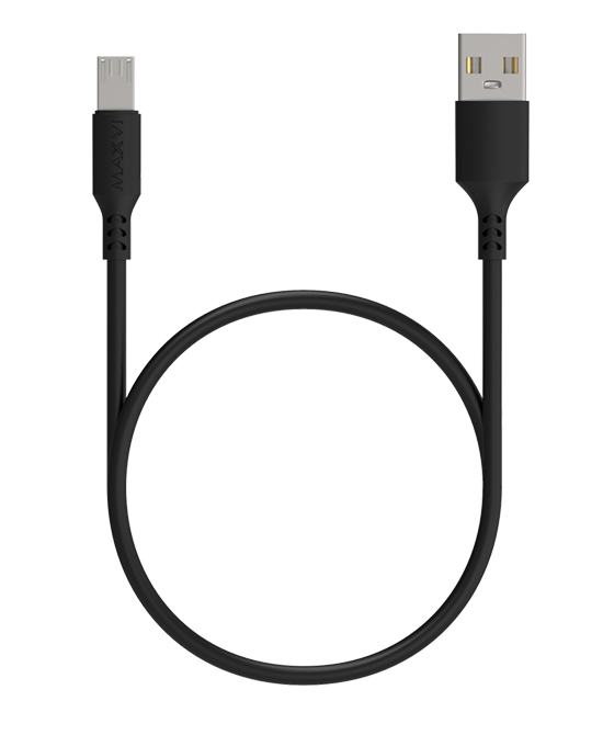 

Кабель USB 2.0(Am)-Micro USB 2.0(Bm), удлиненный, 2A, 1м, черный Maxvi MC-A01L, MC-A01L