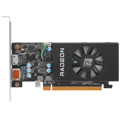 

Видеокарта PowerColor AMD Radeon RX 6400, 4Gb DDR6, 64 бит, PCI-E, HDMI, DP, Retail (AXRX 6400 LP 4GBD6-DH)