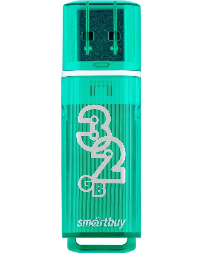 

Флешка 32Gb USB 2.0 SmartBuy Glossy, зеленый